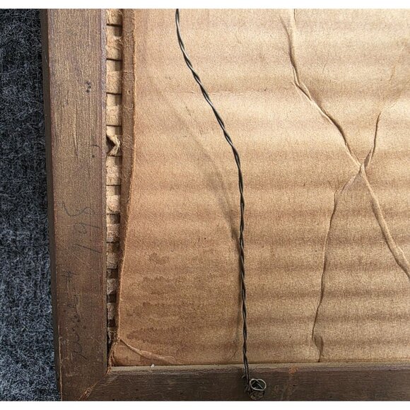 Metro Goldwyn Mayer Movie Picture Frame Vintage 12x12 Inch Brown Wooden Wall Art - Picture 7 of 7